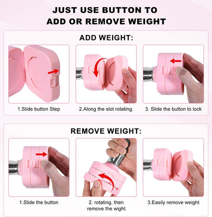 Adjustable Dumbbell Set for Women Men 7.5LB/10LB/15LB/20LB/25LB Each